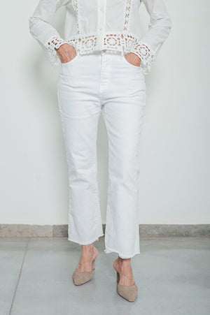 ג'ינס לבן מתרחב